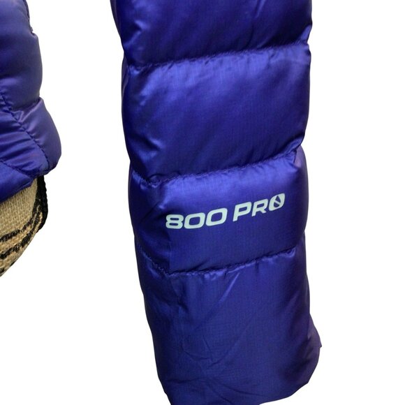 North Face Summit Series Jacket Women XS Purple 800 Pro Down Hooded Pertex Quant - Picture 12 of 16